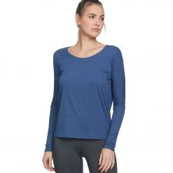 Onzie Drapey V-back Long Sleeve Coverup Pebble CLOTHING