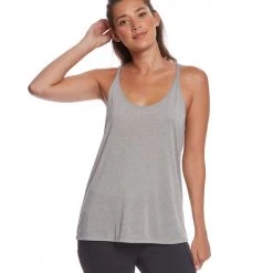 Bella + Canvas Slouchy Workout Tank Top Heather Stone CLOTHING