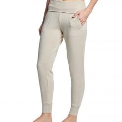 Beyond Yoga Cozy Fleece Foldover Long Sweatpant Joggers Texas Taupe CLOTHING