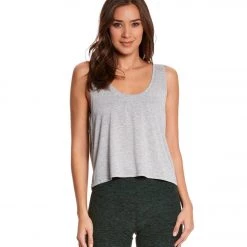 Bella + Canvas Flowy Boxy Workout Tank Top Athletic Heather