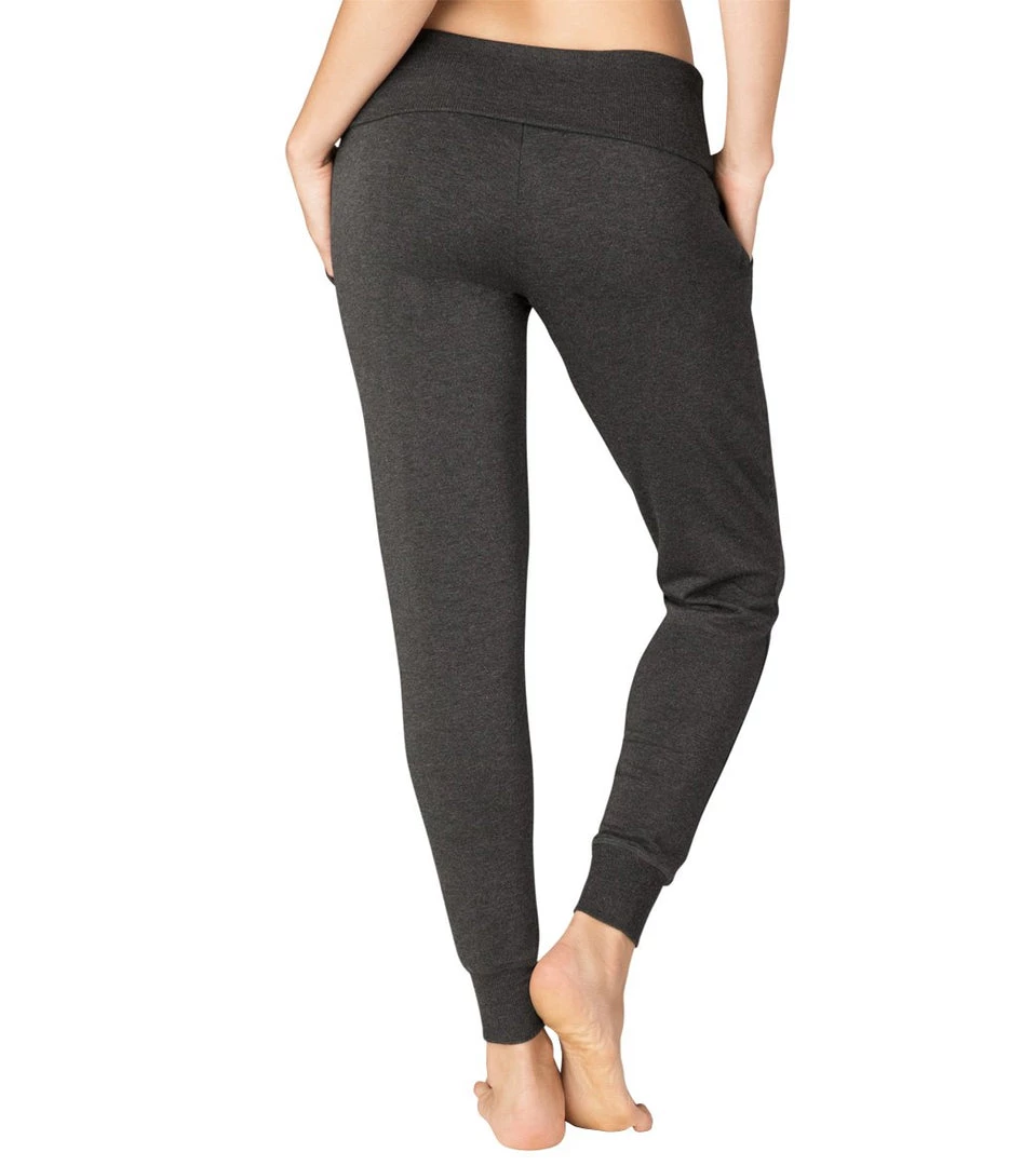 Beyond Yoga Cozy Fleece Foldover Long Sweatpant Joggers Charcoal Heather CLOTHING 5 Beyond Yoga Cozy Fleece Foldover Long Sweatpant Joggers Charcoal Heather CLOTHING