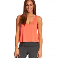 Bella + Canvas Flowy Boxy Workout Tank Top Coral