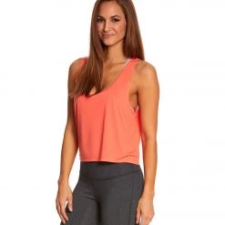 Bella + Canvas Flowy Boxy Workout Tank Top Coral