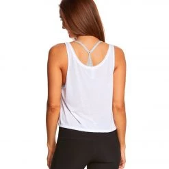Bella + Canvas Flowy Boxy Workout Tank Top White