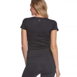 CLOTHING Beyond Yoga: Beyond The Bump Featherweight Spacedye Maternity Tee Black/White 10 CLOTHING Beyond Yoga: Beyond The Bump Featherweight Spacedye Maternity Tee Black/White