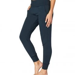 Beyond Yoga Cozy Fleece Foldover Long Sweatpant Joggers Nocturnal Navy