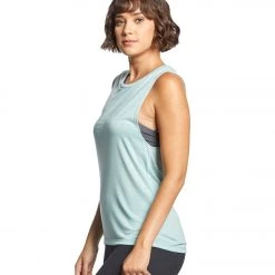 Bella + Canvas Flowy Scoop Workout Muscle Tee Dusty Blue CLOTHING