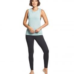 Bella + Canvas Flowy Scoop Workout Muscle Tee Dusty Blue CLOTHING