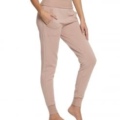 CLOTHING Beyond Yoga Cozy Fleece Foldover Long Sweatpant Joggers Brazen Blush