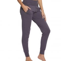 CLOTHING Beyond Yoga Cozy Fleece Foldover Long Sweatpant Joggers Deep Amethyst