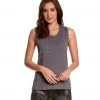Bella + Canvas Flowy Scoop Workout Muscle Tee Asphalt Slub