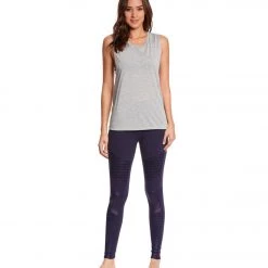 Bella + Canvas Flowy Scoop Workout Muscle Tee Athletic Heather