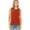 Bella + Canvas Flowy Scoop Workout Muscle Tee Brick CLOTHING 2 Bella + Canvas Flowy Scoop Workout Muscle Tee Brick CLOTHING