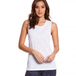 CLOTHING Bella + Canvas Flowy Scoop Workout Muscle Tee White Slub 13 CLOTHING Bella + Canvas Flowy Scoop Workout Muscle Tee White Slub