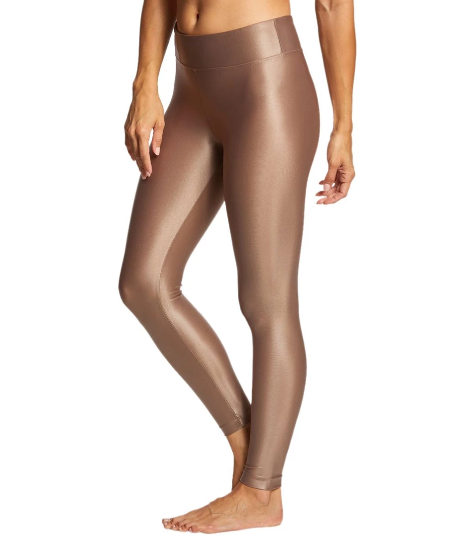 CLOTHING KORAL Lustrous High Rise Yoga Leggings Caramel 4 CLOTHING KORAL Lustrous High Rise Yoga Leggings Caramel