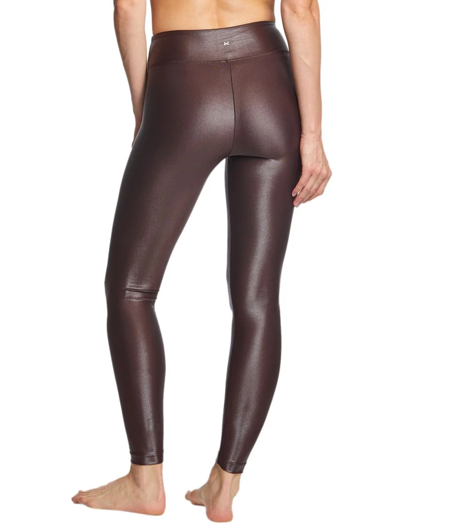 KORAL Lustrous High Rise Yoga Leggings Chocolate 5 KORAL Lustrous High Rise Yoga Leggings Chocolate