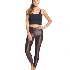 KORAL Lustrous High Rise Yoga Leggings Chocolate 11 KORAL Lustrous High Rise Yoga Leggings Chocolate