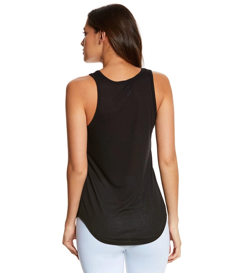 Bella + Canvas Flowy V-Neck Workout Tank Top Black 5 Bella + Canvas Flowy V-Neck Workout Tank Top Black