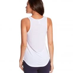 Bella + Canvas Flowy V-Neck Workout Tank Top White