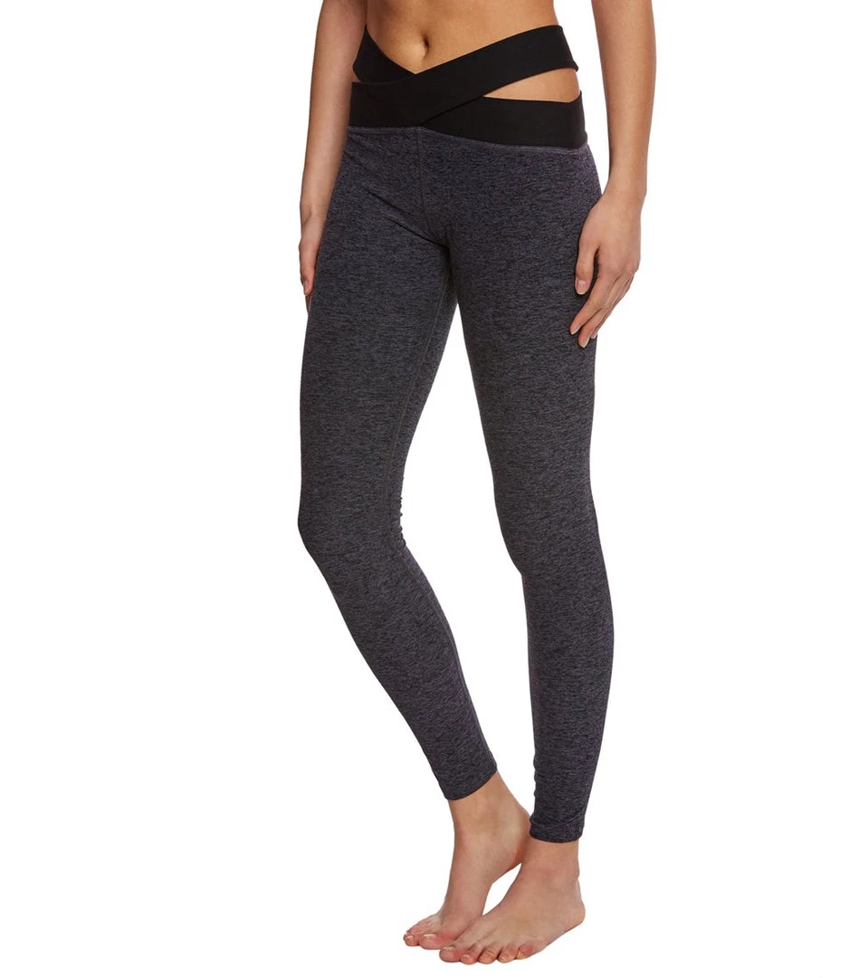 Beyond Yoga East Bound Yoga Leggings Black-Steel CLOTHING 4 Beyond Yoga East Bound Yoga Leggings Black-Steel CLOTHING