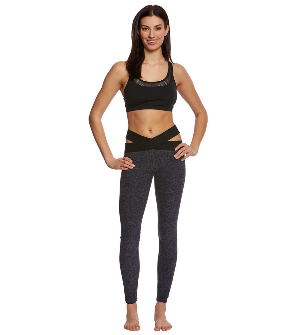 Beyond Yoga East Bound Yoga Leggings Black-Steel CLOTHING 6 Beyond Yoga East Bound Yoga Leggings Black-Steel CLOTHING