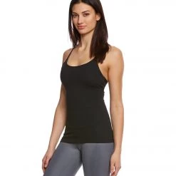 CLOTHING Beyond Yoga Live Free Or Tie Hard Yoga Support Tank Jet Black