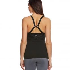 CLOTHING Beyond Yoga Live Free Or Tie Hard Yoga Support Tank Jet Black