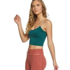 Free People Seamless Skinny Strap Crop Top Green CLOTHING 9 Free People Seamless Skinny Strap Crop Top Green CLOTHING