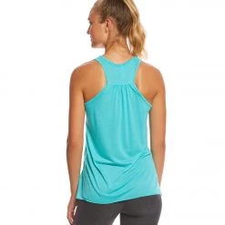 CLOTHING Bella + Canvas Flowy Racerback Workout Tank Top Teal