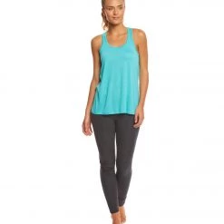 CLOTHING Bella + Canvas Flowy Racerback Workout Tank Top Teal