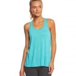 CLOTHING Bella + Canvas Flowy Racerback Workout Tank Top Teal