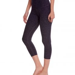 Beyond Yoga Spacedye High Waisted Yoga Capris Black/Steel