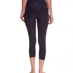 Beyond Yoga Spacedye High Waisted Yoga Capris Black/Steel