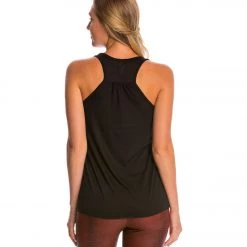 CLOTHING Bella + Canvas Flowy Racerback Workout Tank Top Black