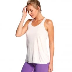 CLOTHING Bella + Canvas Flowy Racerback Workout Tank Top Soft Pink