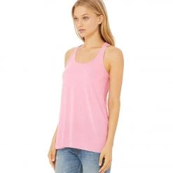 CLOTHING Bella + Canvas Flowy Racerback Workout Tank Top Lilac