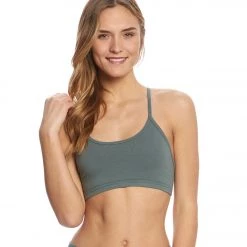 CLOTHING Hard Tail Diamond Back Layer Bra Juniper