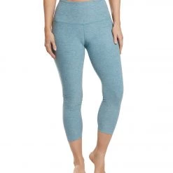 Beyond Yoga Spacedye High Waisted Yoga Capris Blue Crush/Sky Blue