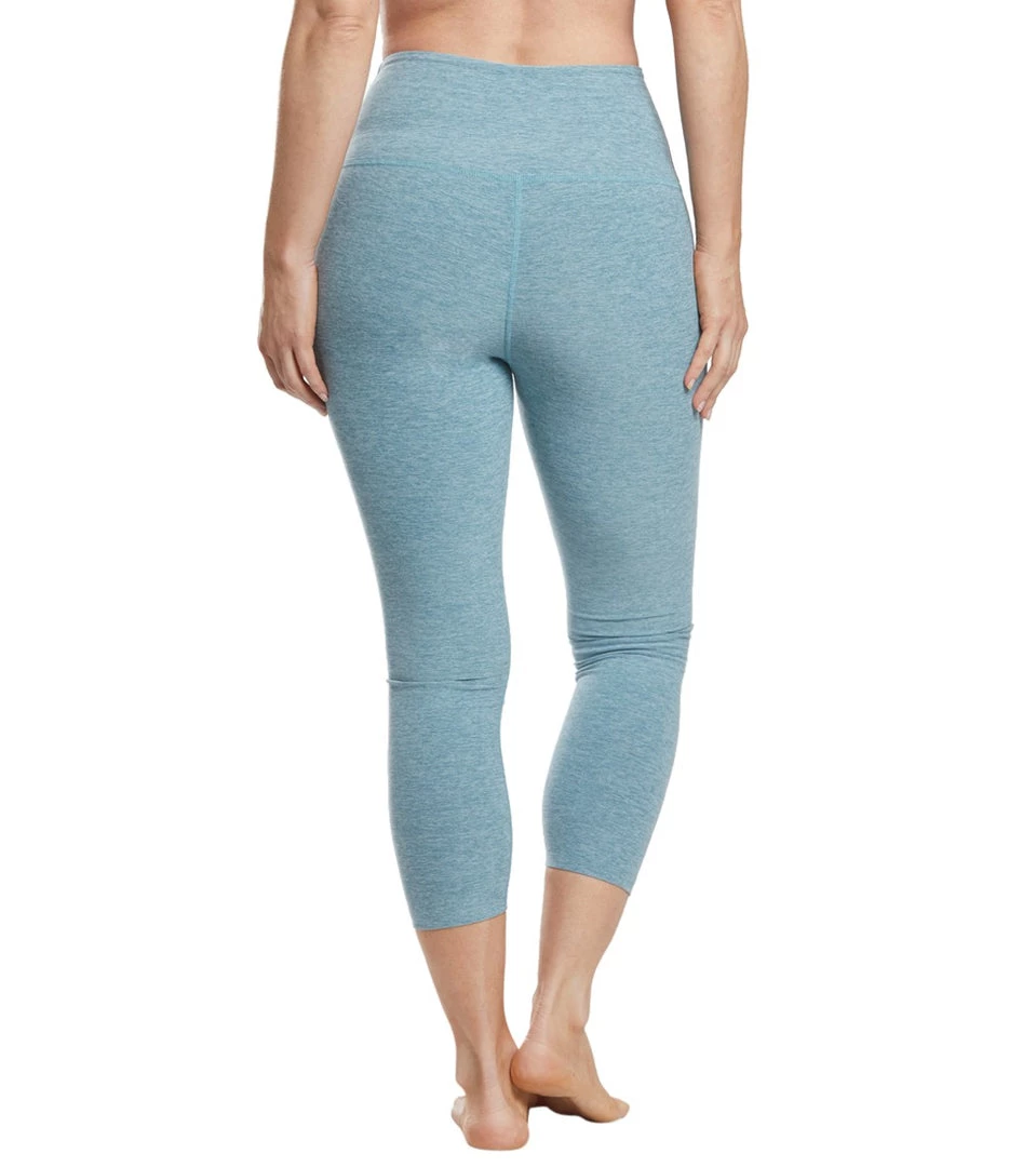 Beyond Yoga Spacedye High Waisted Yoga Capris Blue Crush/Sky Blue 5 Beyond Yoga Spacedye High Waisted Yoga Capris Blue Crush/Sky Blue