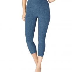 Beyond Yoga Spacedye High Waisted Yoga Capris Insignia Navy