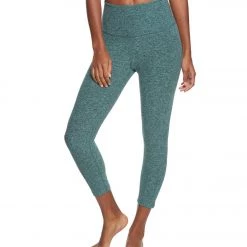 Beyond Yoga Spacedye High Waisted Yoga Capris Woodland Forest/Light Sage
