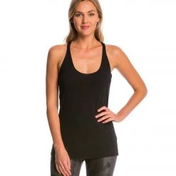 Bella + Canvas Triblend Racerback Workout Tank Top Solid Black Triblend CLOTHING