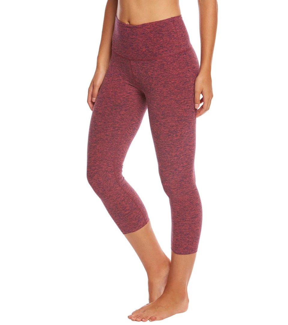 Beyond Yoga Spacedye High Waisted Yoga Capris Imperial Rose/Valor Navy 4 Beyond Yoga Spacedye High Waisted Yoga Capris Imperial Rose/Valor Navy