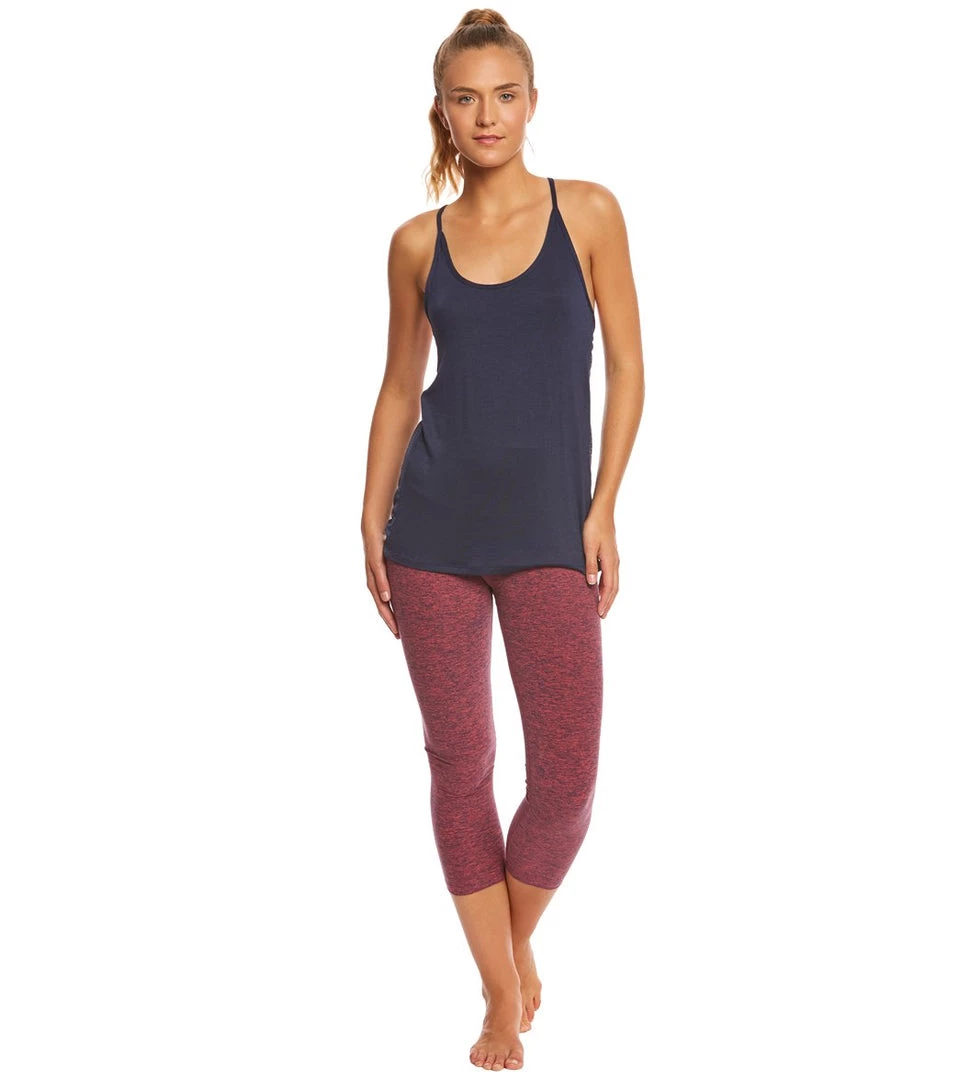 Beyond Yoga Spacedye High Waisted Yoga Capris Imperial Rose/Valor Navy 6 Beyond Yoga Spacedye High Waisted Yoga Capris Imperial Rose/Valor Navy