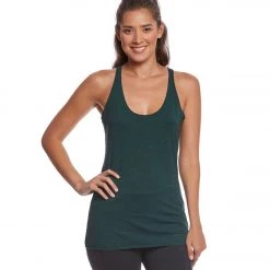 Bella + Canvas Triblend Racerback Workout Tank Top Emerald Triblend