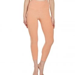 Beyond Yoga Spacedye High Waisted Yoga Capris Coral Dust Melon NEW ARRIVALS