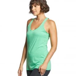 Bella + Canvas Triblend Racerback Workout Tank Top Green Triblend CLOTHING