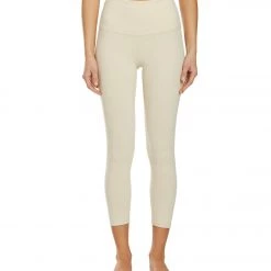 Beyond Yoga Spacedye High Waisted Yoga Capris Sandstone Almond