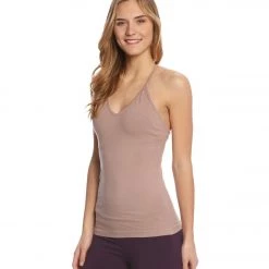 Hard Tail IKat V Back Support Tank Mauve CLOTHING 10 Hard Tail IKat V Back Support Tank Mauve CLOTHING