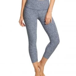 Beyond Yoga Spacedye High Waisted Yoga Capris White/Outlaw Navy